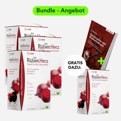 3x 3L Bio Rüben Herz + GRATIS: 1x 3L Bio Rüben Herz & E-Book