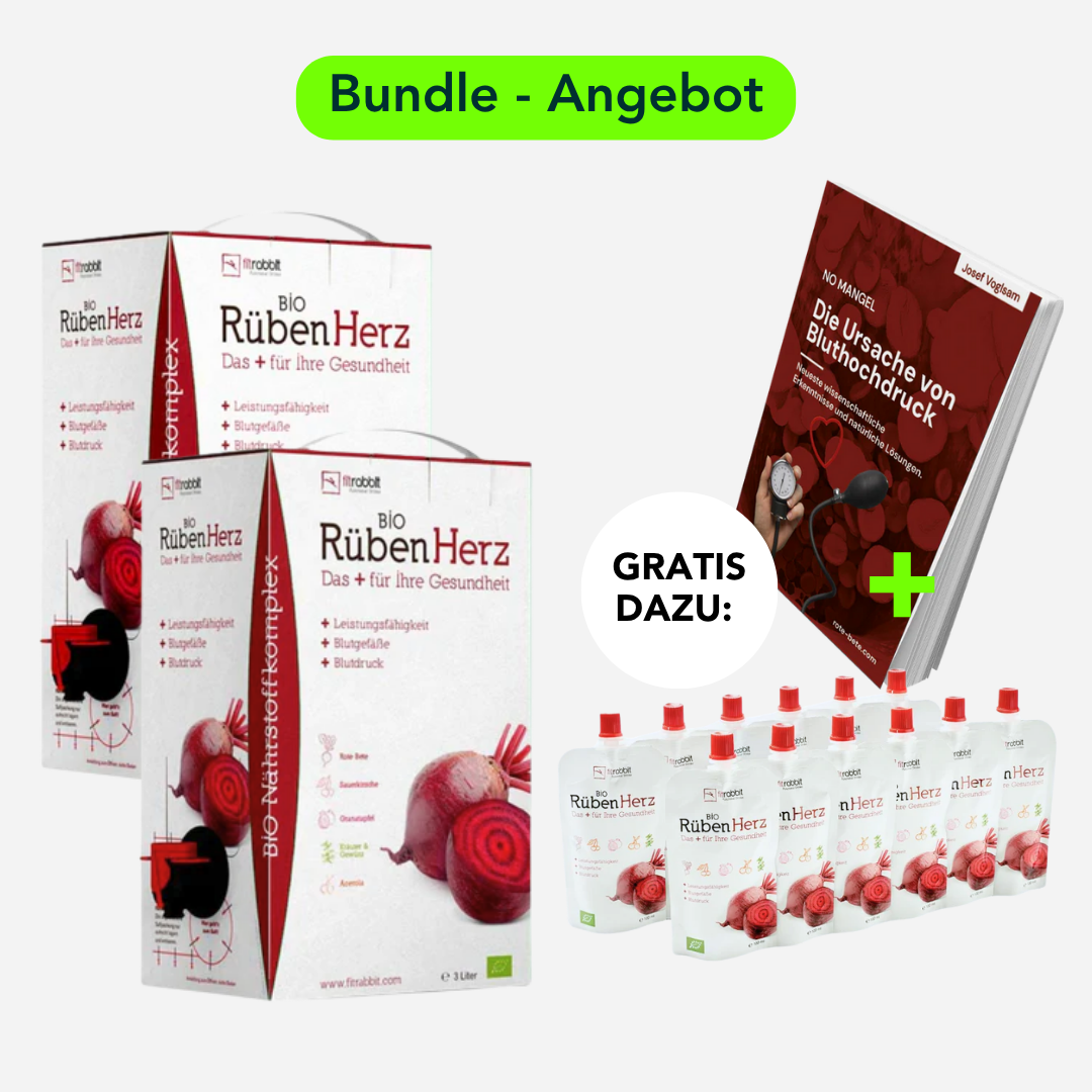 2x 3L Bio Rüben Herz + GRATIS: 12 Beutel & E-Book