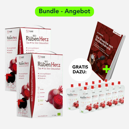 2x 3L Bio Rüben Herz + GRATIS: 12 Beutel & E-Book