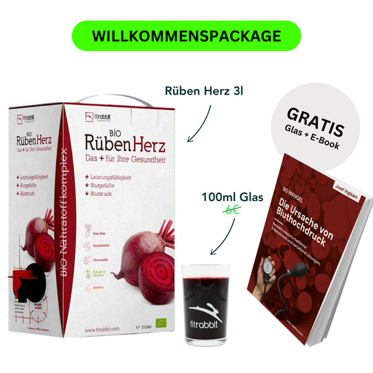Rüben Herz- BIO Rote Bete Saft Willkommenspackage