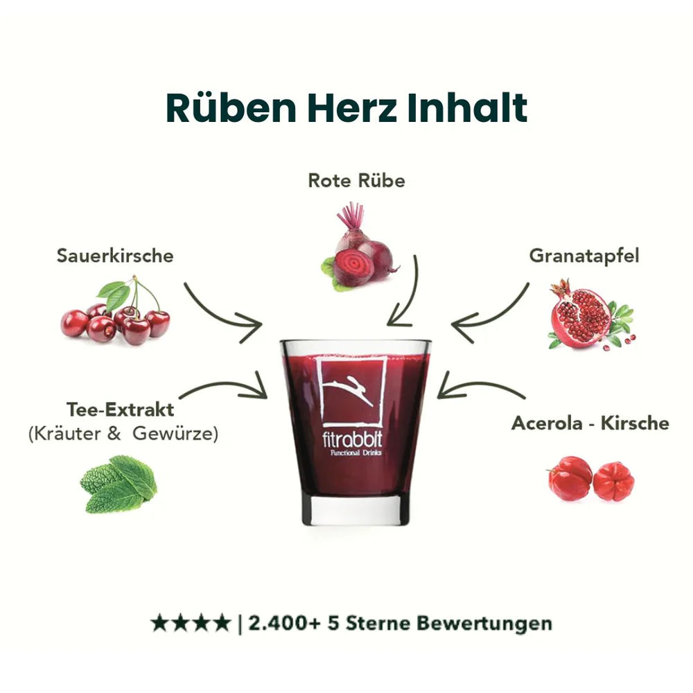 2x 3L Bio Rüben Herz + GRATIS: 12 Beutel & E-Book